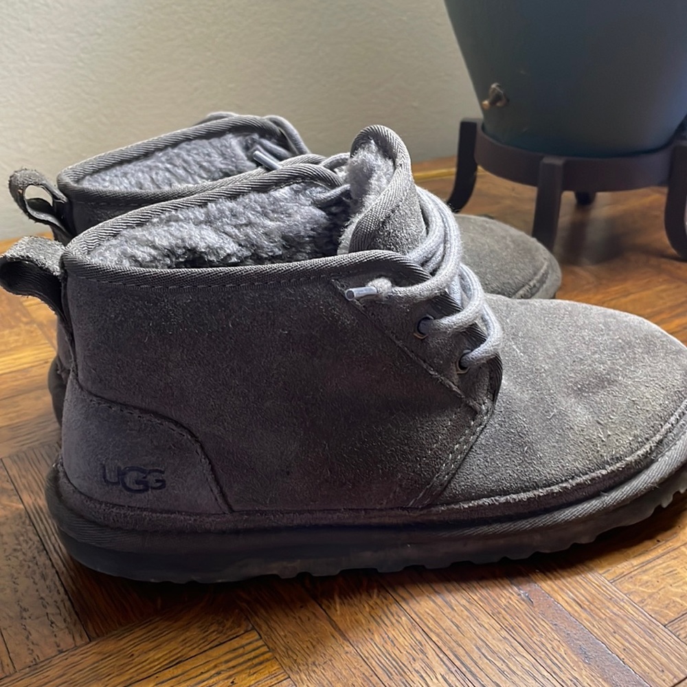 Gray male Ugg boots